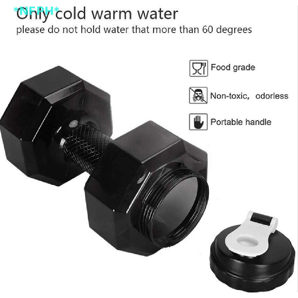 Bình Nước Thể Thao Hình Quả Tạ 2.2L Độc Đáo Mới