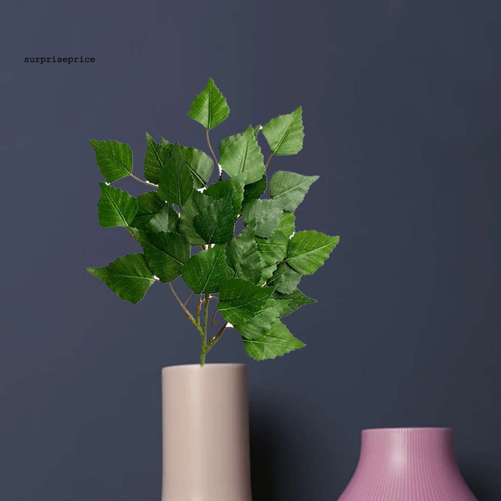 Spa 1 Bó Lá Táo Nhân Tạo Bằng Nhựa Nghệ Thuật Kết Cấu Mịn Như Thật Trang Trí Đám Cưới