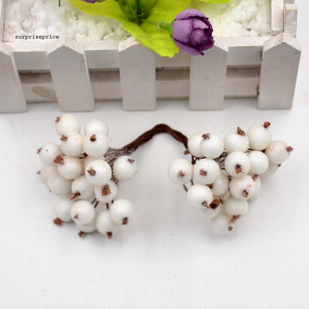 Set 20 Quả Mọng Nhân Tạo Bằng Xốp Dùng Trang Trí Tiệc Cưới / Giáng Sinh DIY