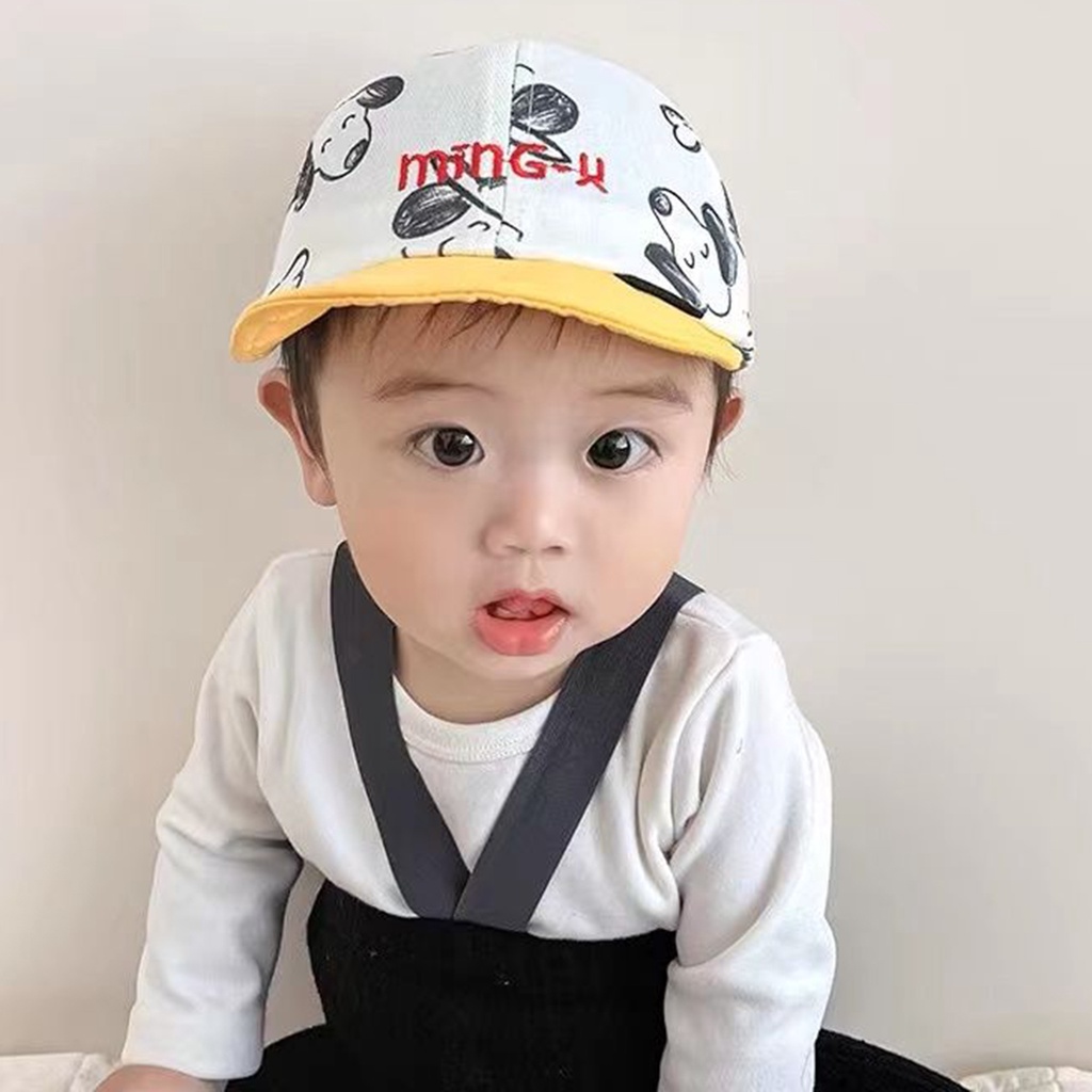 Nón Lưỡi Trai Thoáng Khí In Hình Cún Con Xinh Xắn Dành Cho Bé