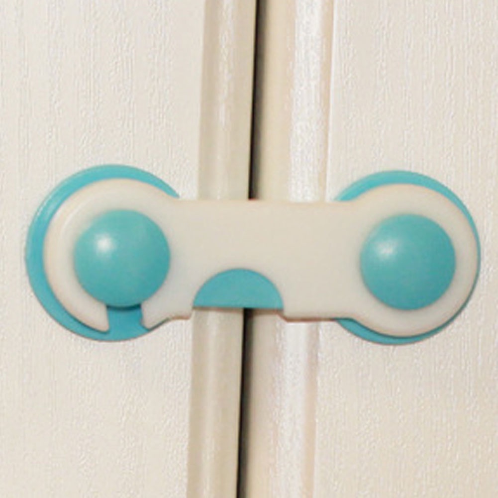 Khóa Cửa Tủ Lạnh / Ngăn Kéo Bảo Vệ An Toàn Cho Bé Thiết Kế Mới Tiện Lợi Dễ Sử Dụng