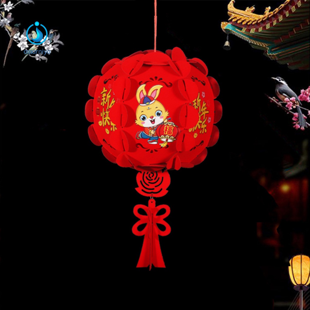 Lồng Đèn Bằng Vải Không Dệt Dùng Trang Trí Lễ Hội Năm Mới