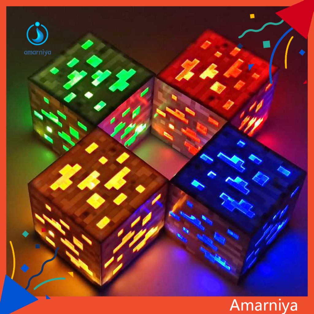 1 Bộ Đèn LED Hình Khối Lập Phương Sạc USB Bền Bỉ Dùng Trang Trí Tiệc