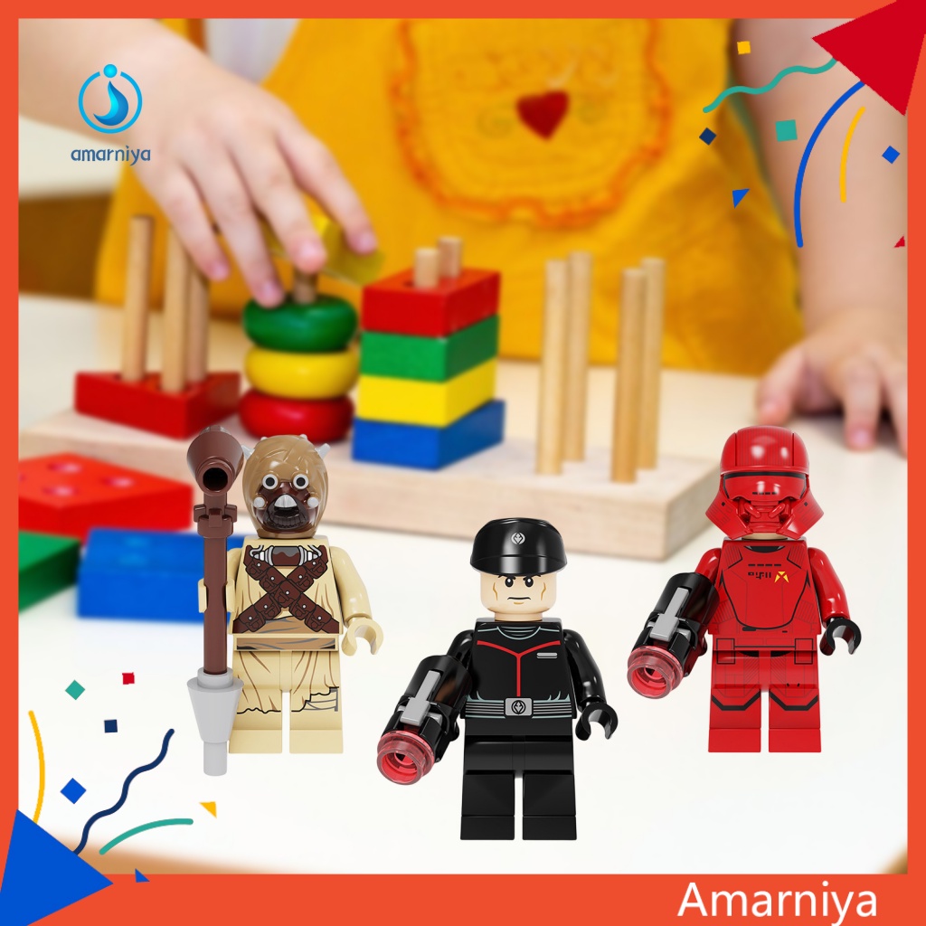 Đồ chơi trẻ em Lắp Ráp Mô Hình Nhân Vật Mandalorian Thu Nhỏ Dành Cho Bé