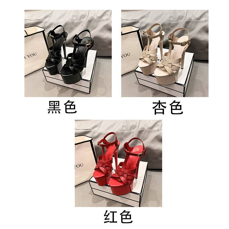 Giày Sandal Cao Gót Mũi Nhọn Chống Thấm Nước Thời Trang Xuân Thu 2023