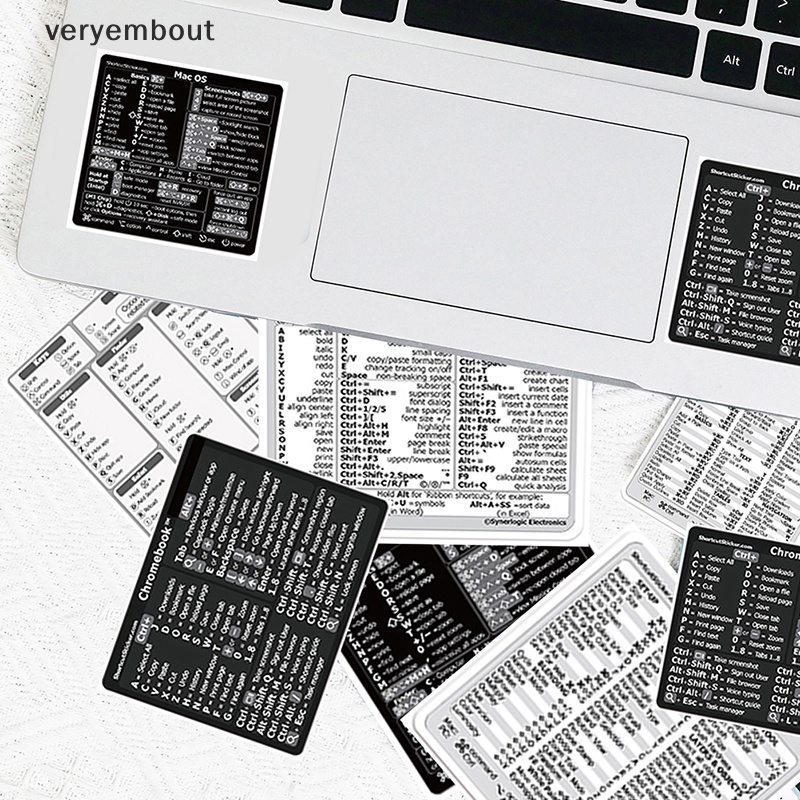 Set 30 Miếng Dán Hướng Dẫn Bàn Phím Ngắt Kết Nối Cửa Sổ Tiện Dụng