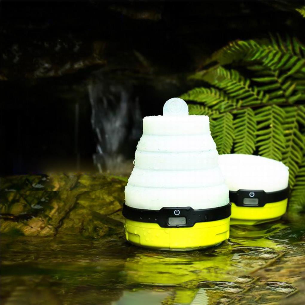 Đèn Silicone Chống Thấm Nước Đa Năng Có Thể Gấp Gọn Tiện Dụng Mang Theo Du Lịch Cắm Trại