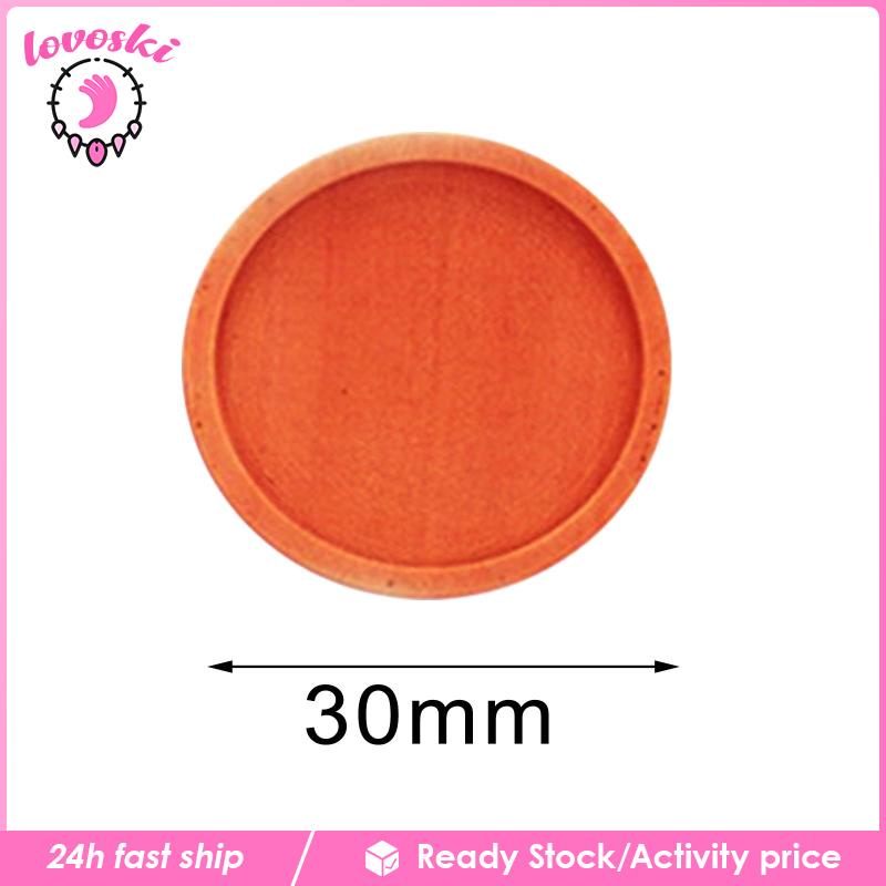 Set 10 Ghim Cài Áo Bằng Gỗ Hình Khay Đựng Đồ DIY