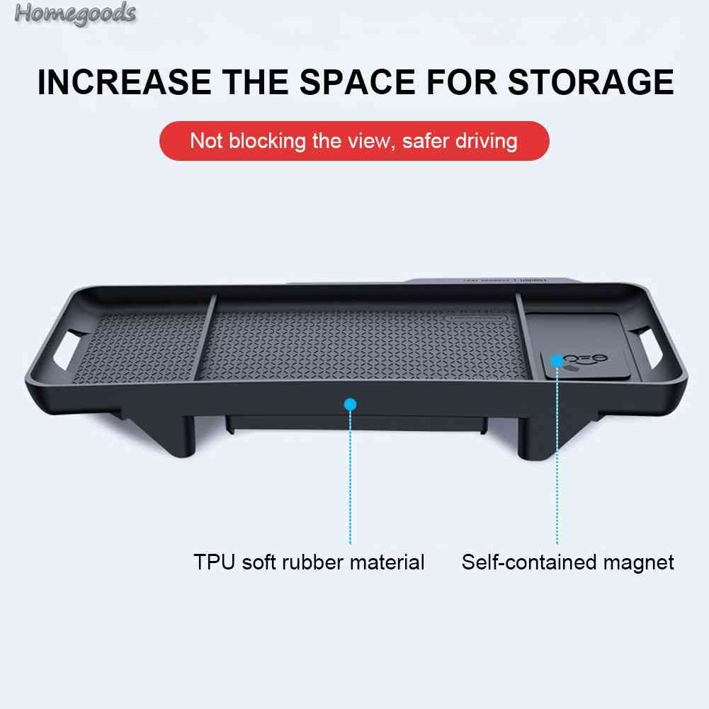 Hộp Đựng Đồ Dùng Màu Đen Bằng TPU Chống Trượt Cho Tesla Model 3 Y 2023