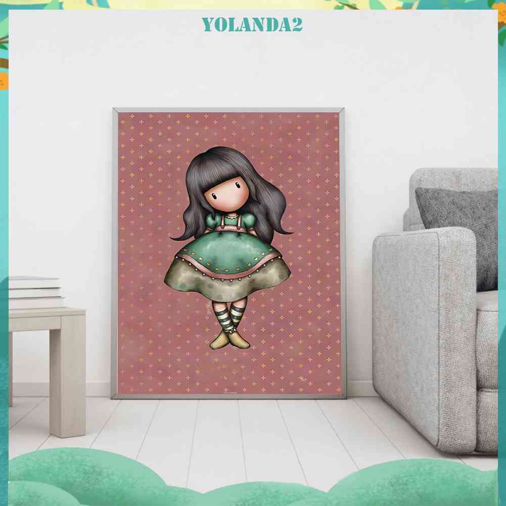 Tranh Đính Đá Kim Cương Toàn Bộ 5D DIY Hình Búp Bê