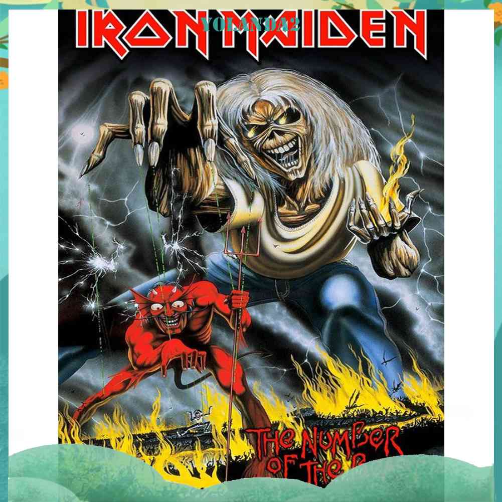 Bộ Tranh Đính Đá 5D Toàn Diện Họa Tiết Cô Gái Sắt Độc Đáo DIY Dùng Trang Trí