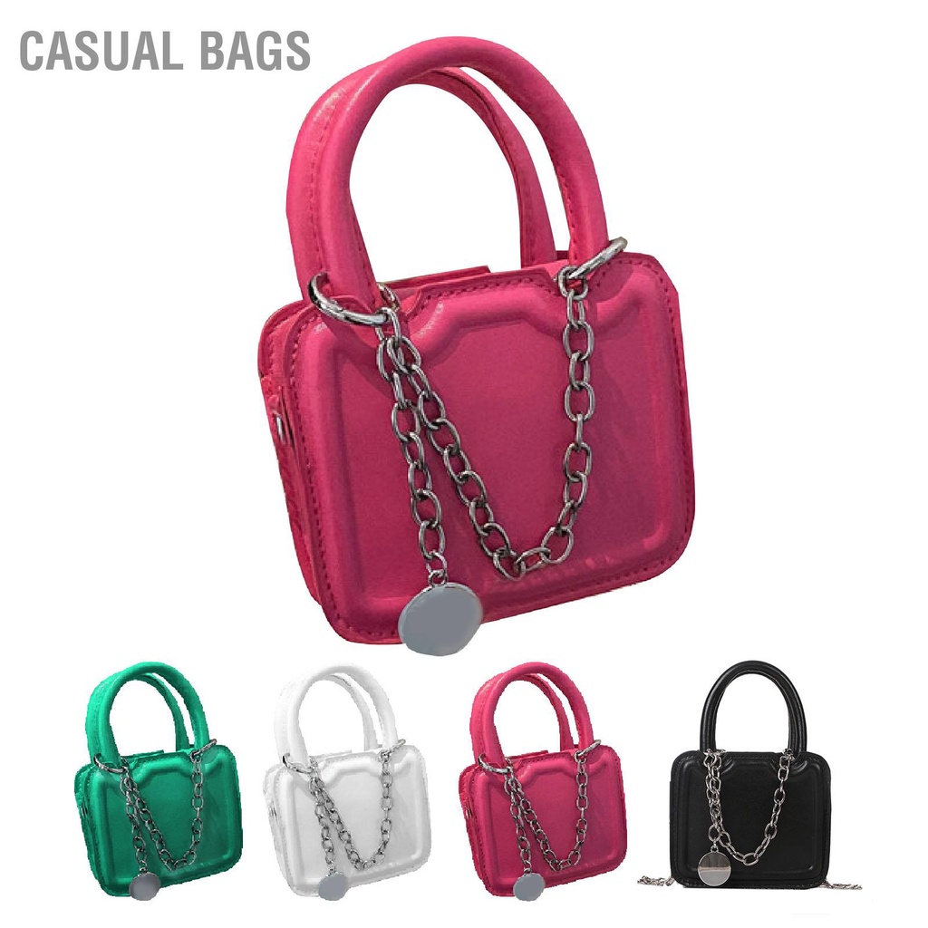 Có hàng sẵn Casual Bags Túi đeo vai nhỏ xách mini bằng da PU có dây cho các cô gái và phụ nữ tuổi teen