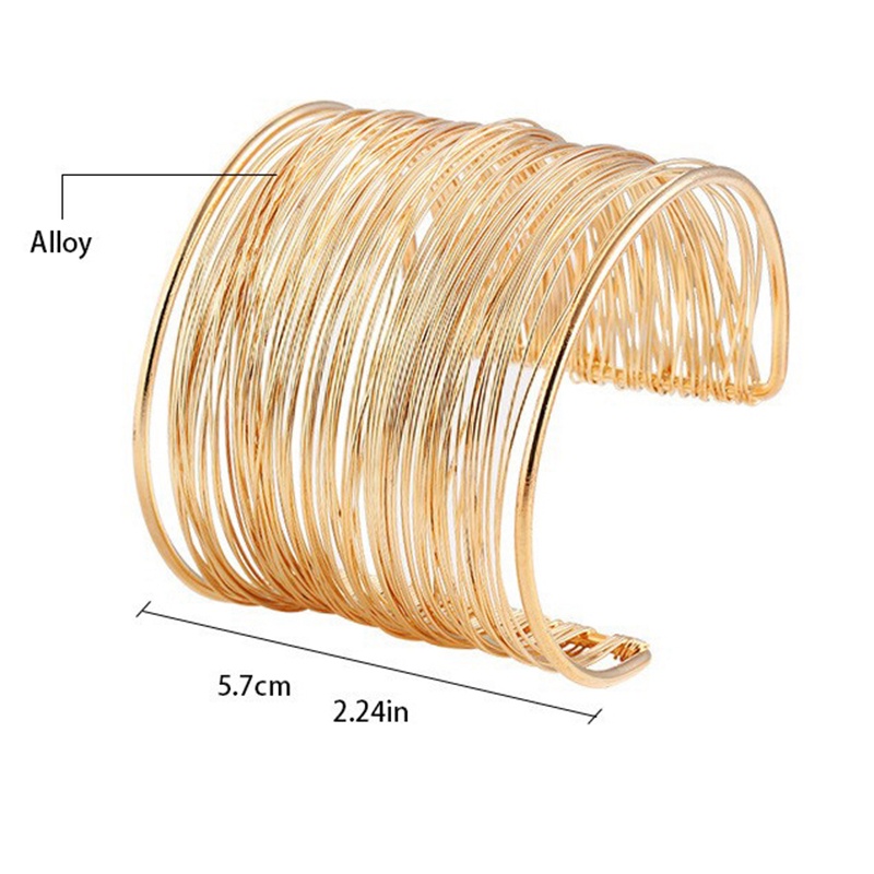 1 Vòng Tay Hở Bản Rộng Điều Chỉnh Được Thời Trang Cho Nữ