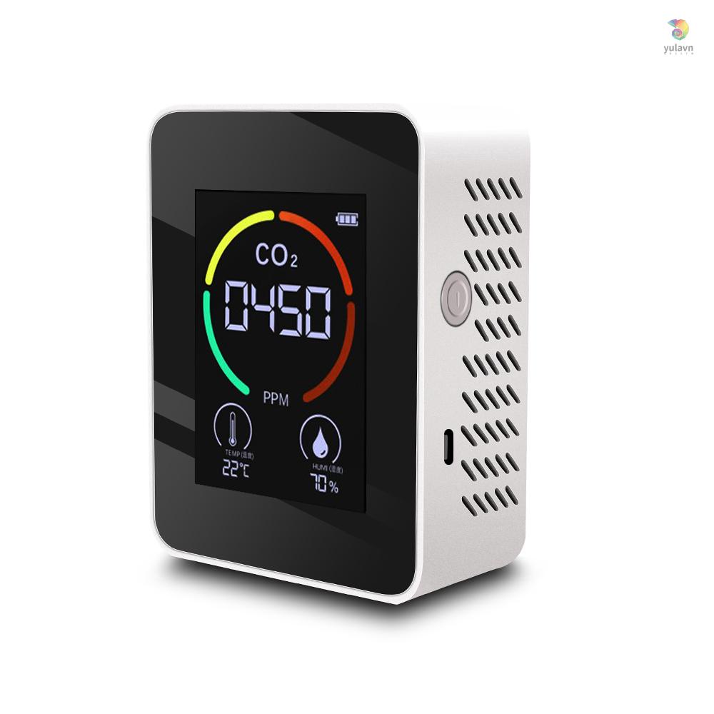 Máy Đo Độ Ẩm Không Khí Carbon Dioxide 3 Trong 1 CO2 Với Màn Hình LCD