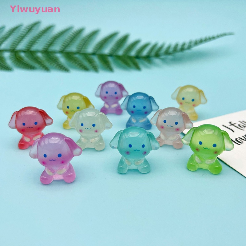 < Yiwuyuan > 2 Tượng Nhựa Phát Quang Mini Trang Trí Mới