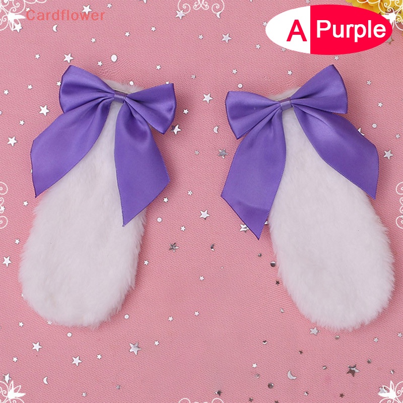 Kẹp Tóc Nơ Hình Thỏ Bông Phong Cách Lolita Mới