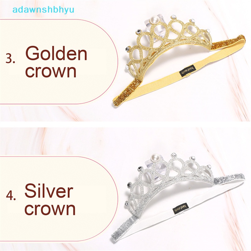 Băng Đô Hình Vương Miện Mềm Mại Co Giãn Dành Cho Trẻ Em