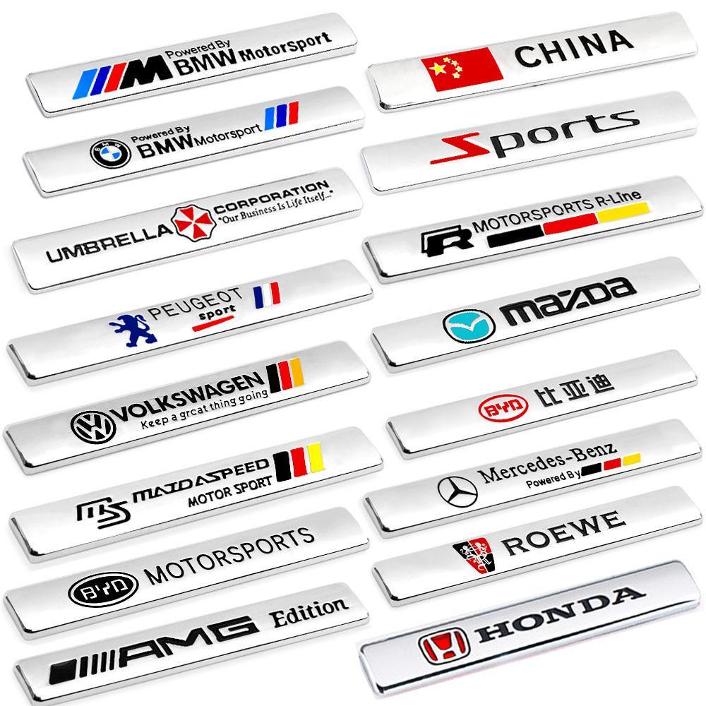 FENDER Miếng Dán Kim Loại 3D In Chữ Trang Trí Thân Xe Hơi