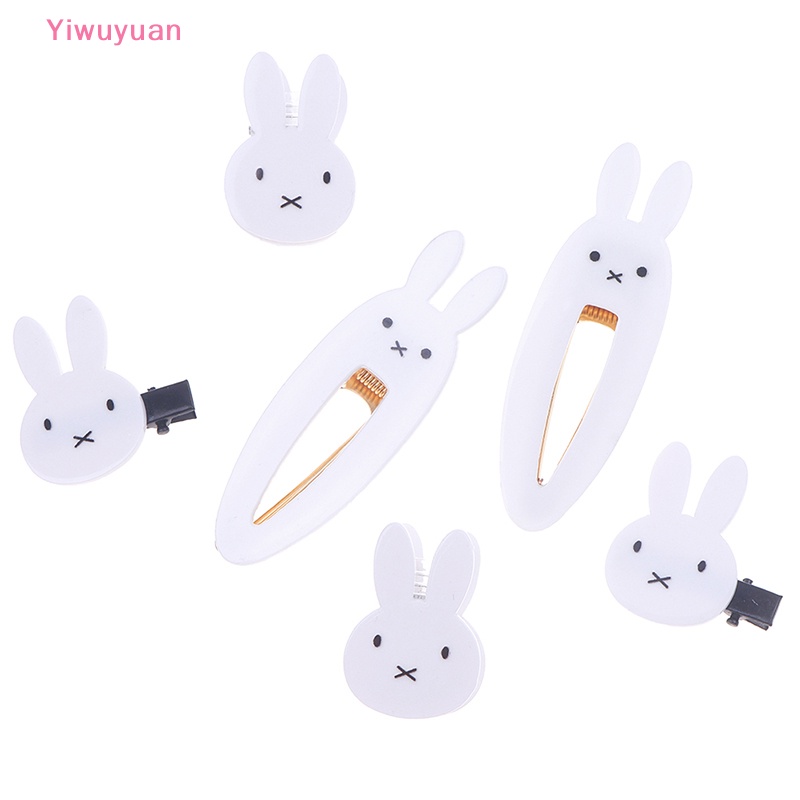 2 Kẹp Tóc Hình Thỏ Trắng Cho Bé Gái Mới