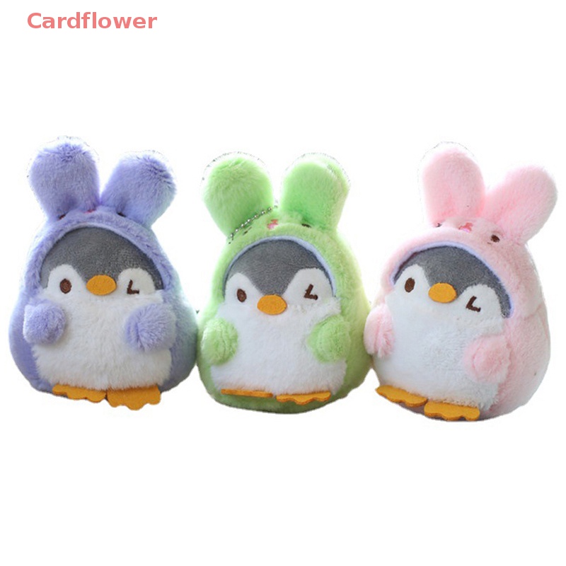 < Cardflower > Móc Khóa Hình Chim Cánh Cụt Nhồi Bông Mềm Mại Vui Nhộn Phong Cách Dành Cho Trang Trí Túi Xách Sinh Nhật Mới