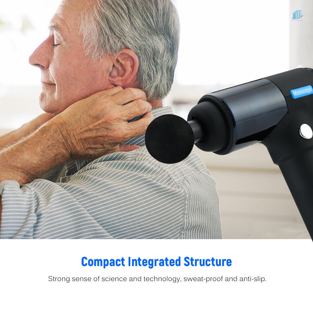 Máy Mát Xa Thư Giãn Cơ Bắp 4 Mức Tốc Độ Điều Chỉnh Được Bằng Hợp Kim Nhôm s2mwvn Kèm 6 Đầu Mát Xa