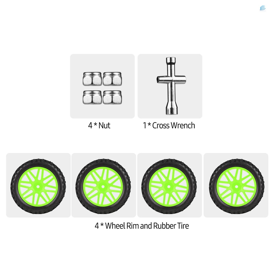 Set 4 Bánh Xe Cao Su 85mm 85mm Thay Thế Chuyên Dụng Cho Xe Điều Khiển Từ Xa 1: 10 DIY s2mwvn