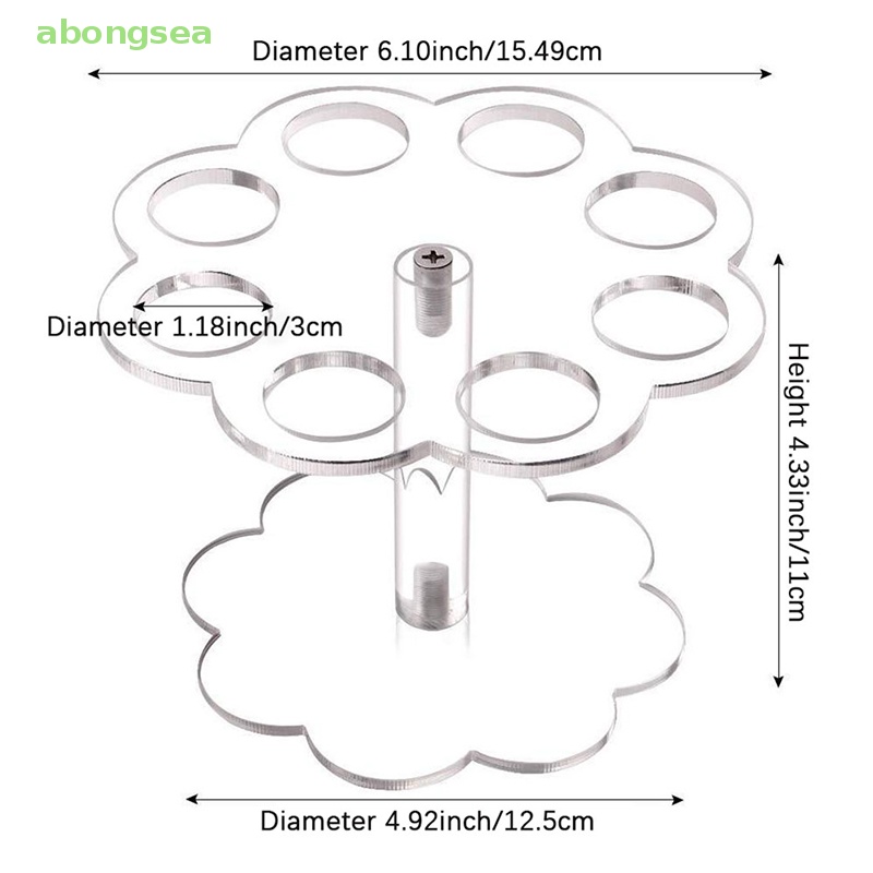 1 Giá Đỡ Bánh Kem Hình Nón Bằng Acrylic Trong Suốt
