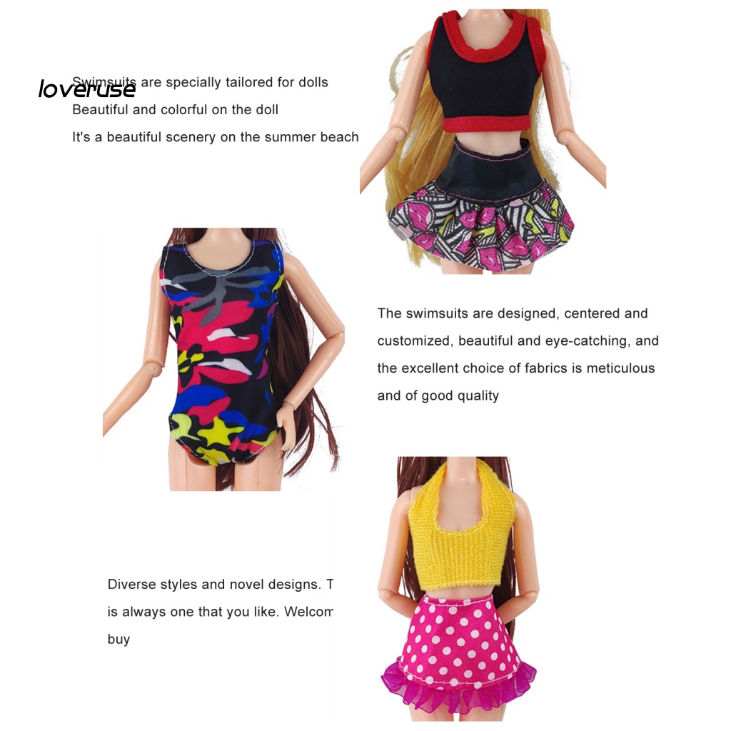 1 Bộ Đồ Bơi Nhiều Màu Sắc Dễ Thương Cho Búp Bê
