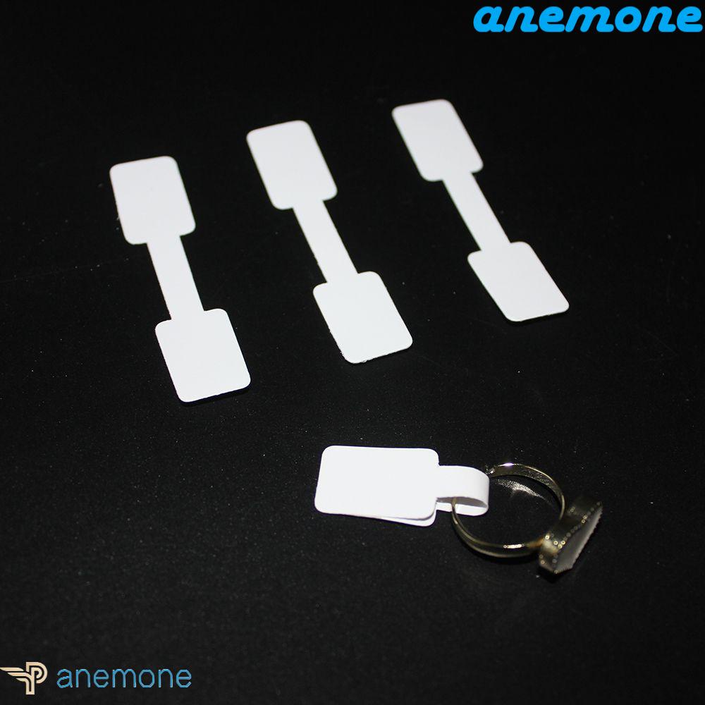 ANEMONE Set 100 nhãn dán màu trắng dùng để trưng bày trang sức vòng tay nhẫn