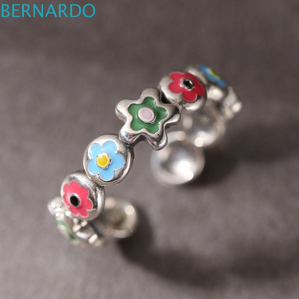 Bernardo Khuyên Tai Dạng Vòng Hở Hình Hoa Dầu Khô Tinh Tế Ngọt Ngào Bằng Đồng Cho Nữ