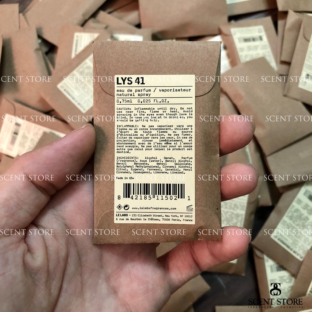 Vial chính hãng Nước hoa Le Labo S 33, A 13, Rose 31, The Noir 29,