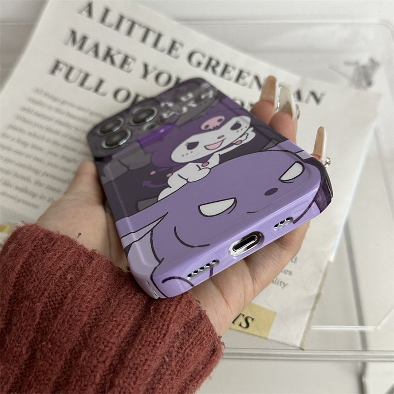 Ốp Điện Thoại Cứng Siêu Mỏng Họa Tiết Kuromi Hoạt Hình Cho Apple / 8p1114pro iPhone13 7max 3LXO