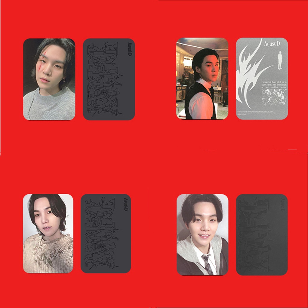 Set 4 Tấm Ảnh Lomo Card Nhóm Nhạc Kpop SUGA