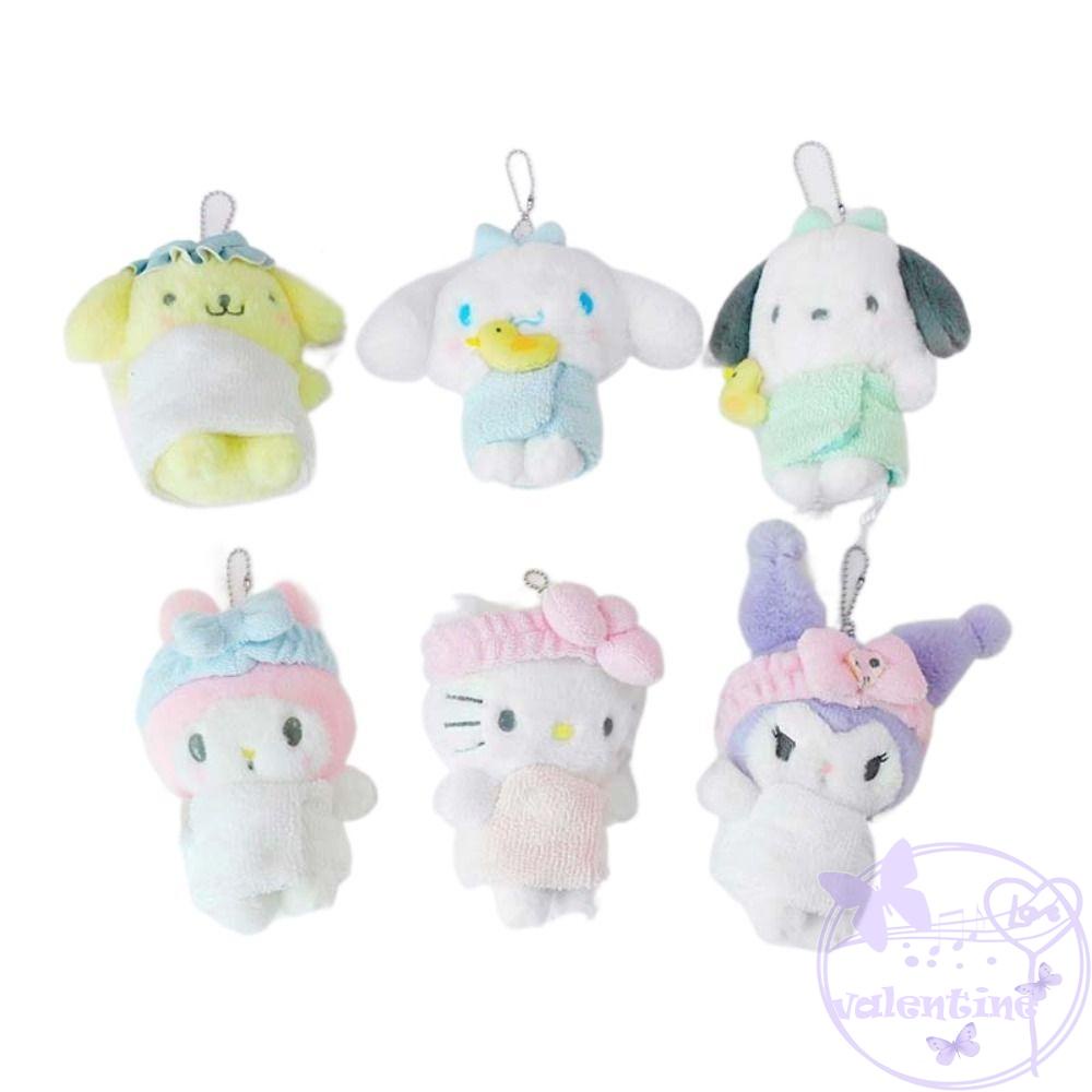 Móc Khóa Hình Cinnamoroll Nhồi Bông Mềm Mại Đáng Yêu