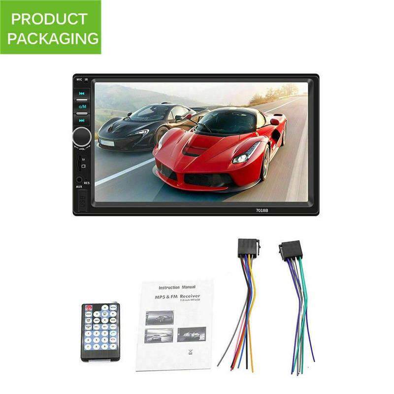 🚗💿📻7018B 7 Đôi 2 DIN Xe Đài Stereo FM Màn Hình Cảm Ứng Bluetooth MP5 Player USB/TF/Điện Thoại Liên Kết Gương - Giá Rẻ