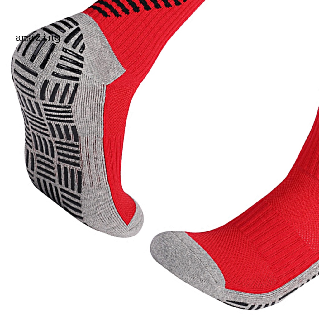 1 Đôi Vớ Thể Thao Co Giãn Tốt Họa Tiết Kẻ Sọc Thời Trang Cho Nam