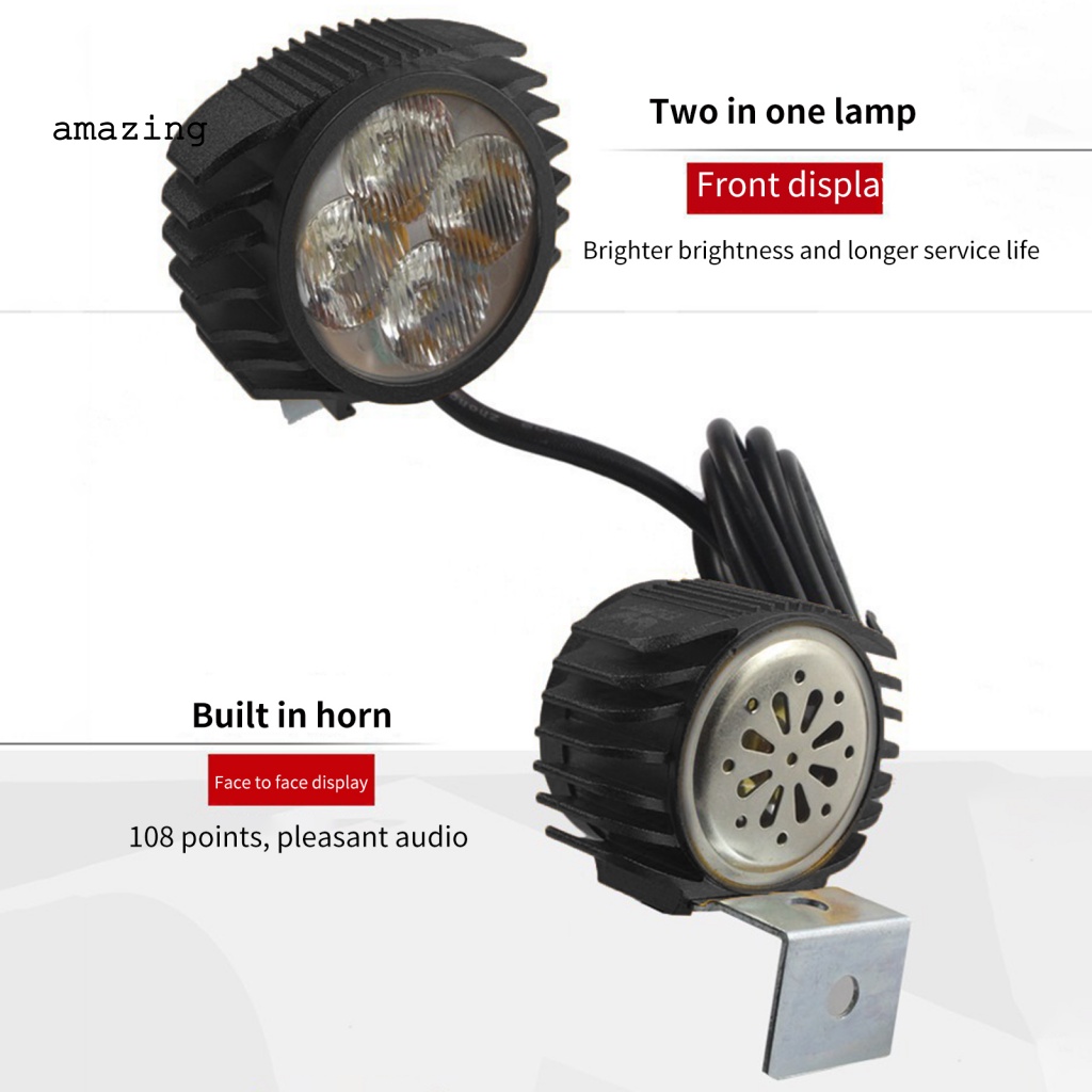 Đèn Pha Xe Đạp E-bike Không Thấm Nước Có Âm Thanh Lớn