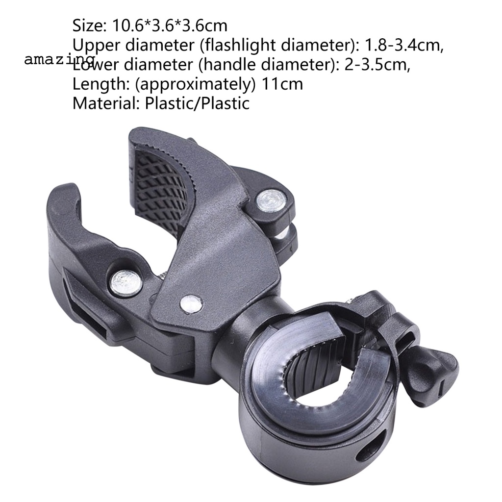 Kẹp Gắn Đèn Pin Tháo Lắp Nhanh Tiện Lợi Dành Cho Xe Đạp Leo Núi