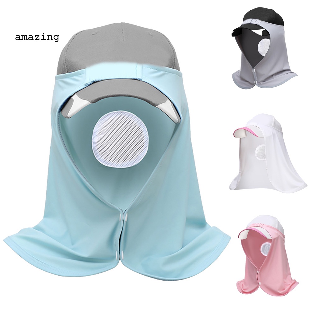 Khăn Che Mặt Và Cổ Chống Tia UV Thoáng Khí Thời Trang Mùa Hè Dành Cho Nam Nữ