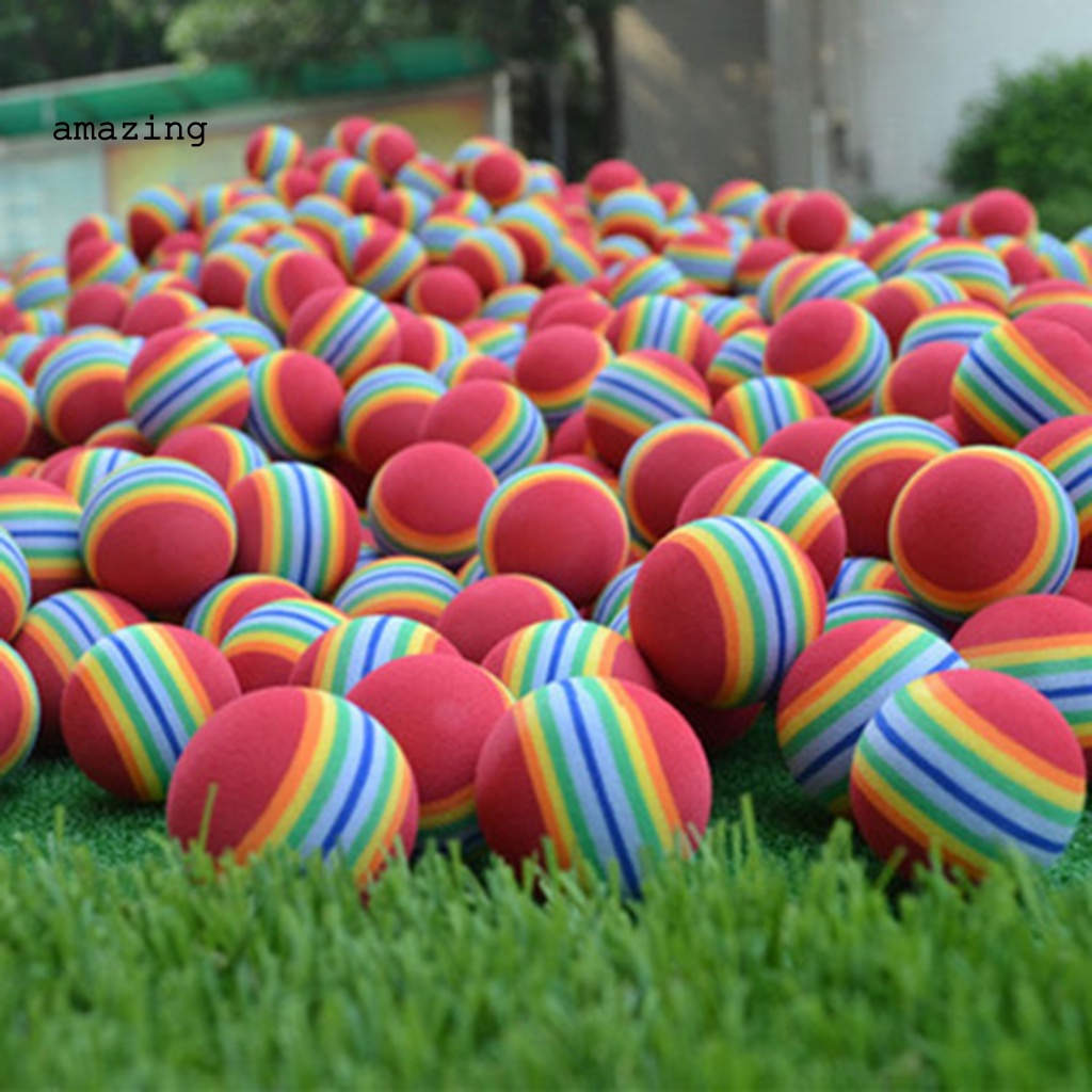 Set 10 Quả Bóng Golf Bằng EVA Mềm Nhiều Màu Sắc Dùng Tập Thể Thao Trong Nhà