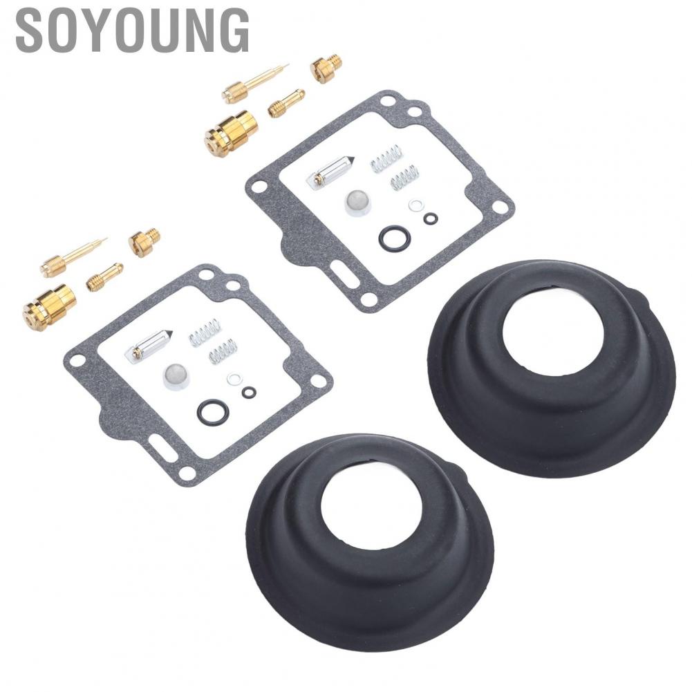 Soyoung Carb Overhaul Set  18 2596 Wearproof 26 Pieces Carburetor  Kit Long Service Life  for XV1100 VIRAGO 1988-1999