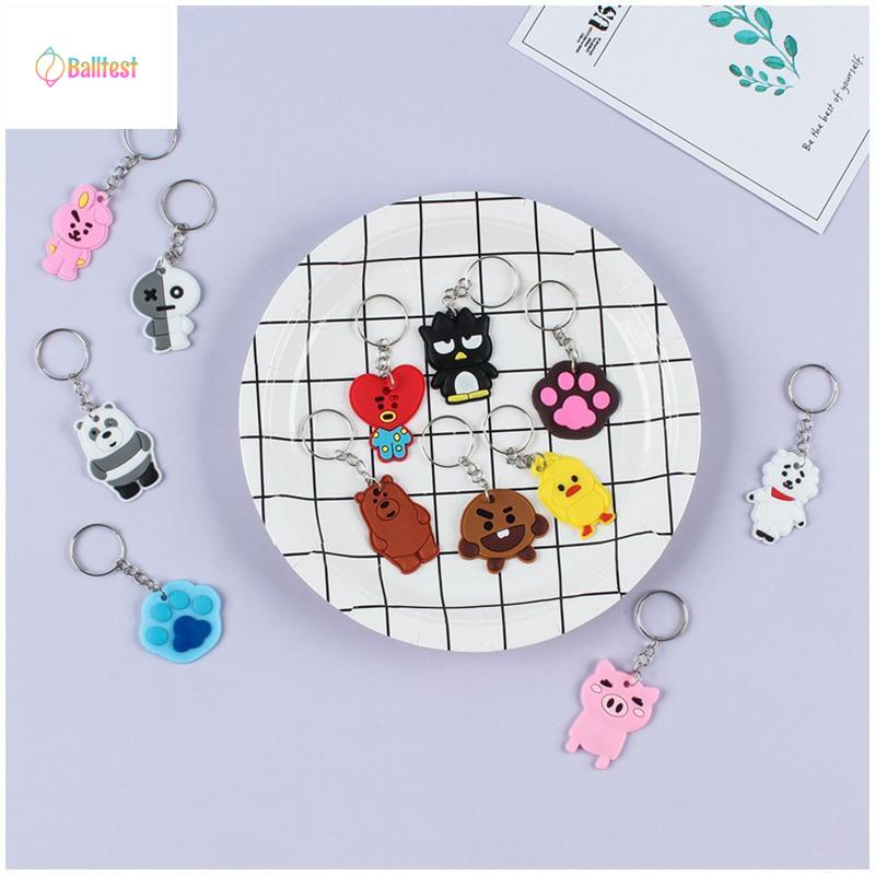 💜Móc Khoá Hoạt Hình Cute, Quà Tặng Dễ Thương, Móc Khoá Silicon Giá Rẻ Buôn Sỉ Bukao