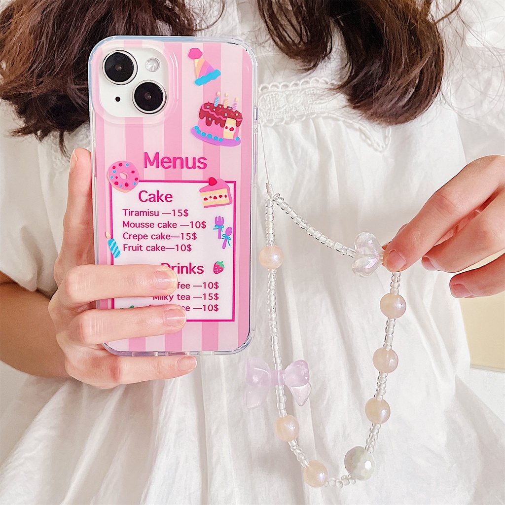 Dây Đeo Túi Xách / Điện Thoại Bằng acrylic Hình Trái Tim / Bướm Dễ Thương Cho iphone / airpods