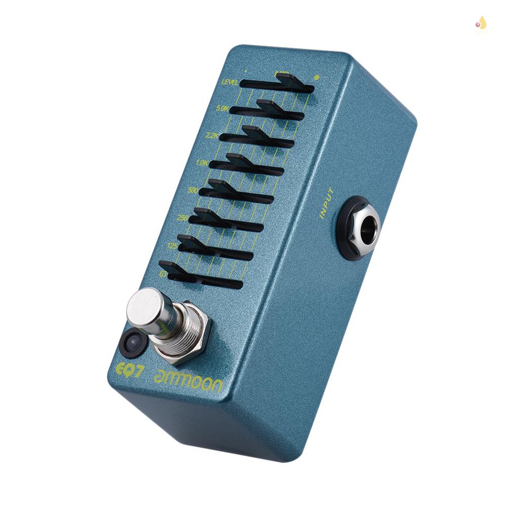 Bàn Đạp Hiệu Ứng Đàn Guitar ammoon EQ7 Mini 7 Băng Tần Chất Liệu Hợp Kim Nhôm
