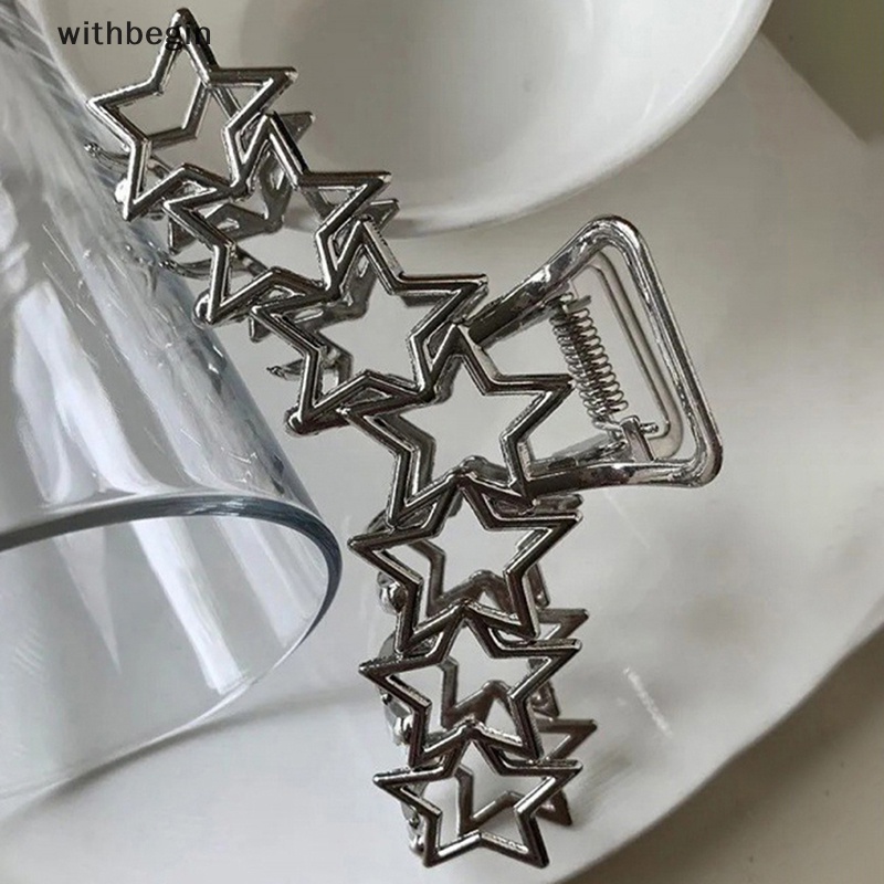 Kẹp Tóc Hình Ngôi Sao / Trái Tim Rỗng Phong Cách Harajuku Ngọt Ngào Cho Nữ Y2k