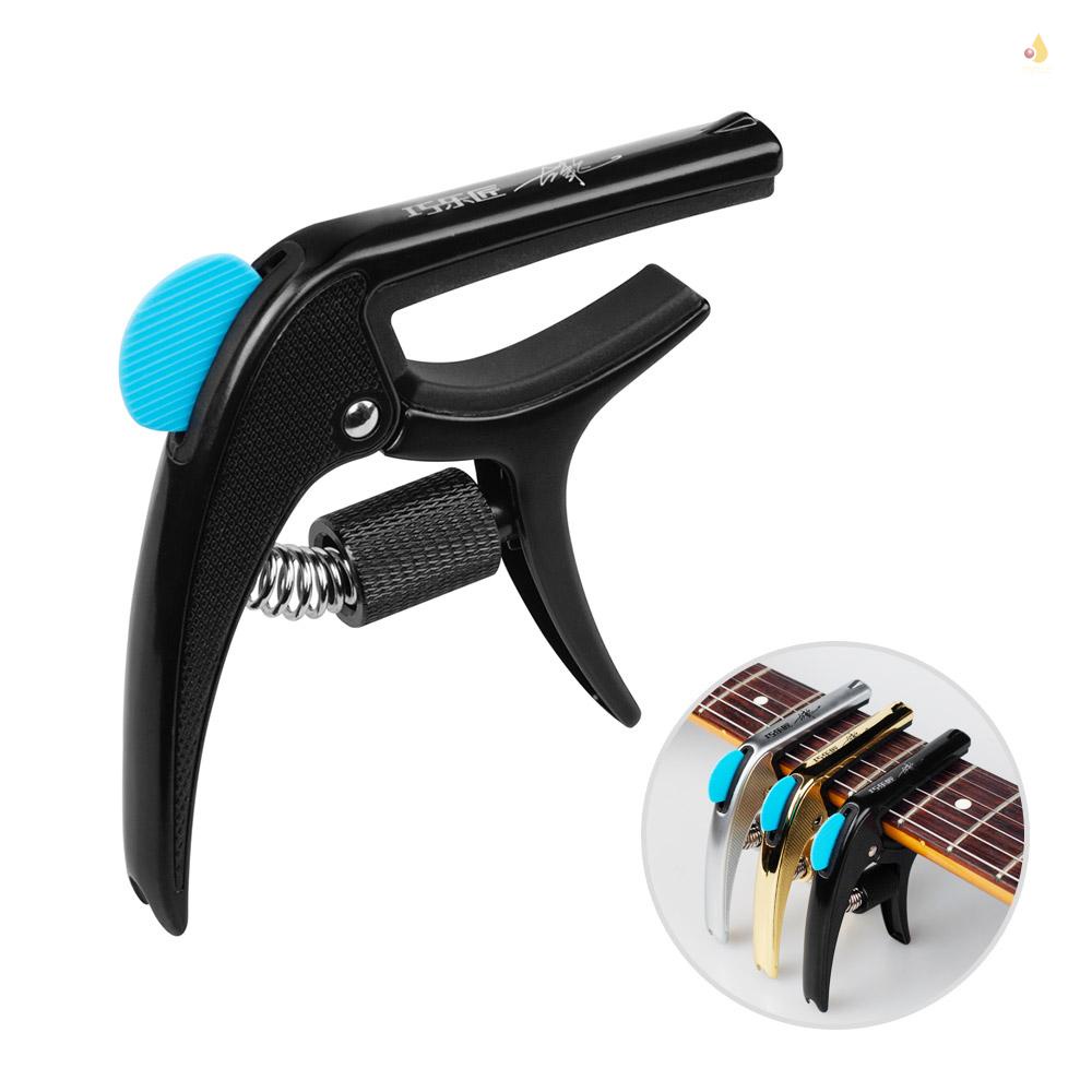 Kẹp Capo Một Tay Cầm Đơn Bằng Hợp Kim Kẽm Đa Chức Năng Với Khe Cắm Ngựa Đàn Guitar Điện Acoustic Guitar Bass Ukulele