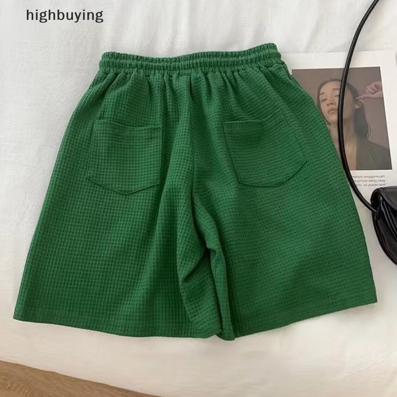 Hbvn Belle Quần Short Baggy Eo Cao Dáng Rộng Phong Cách Thể Thao Giản Dị Dễ Phối Đồ BF Hàn Quốc