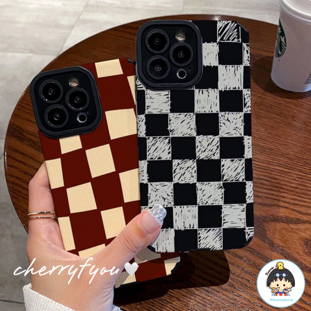 Ốp Điện Thoại TPU Chống Rơi Họa Tiết Kẻ Sọc Đơn Giản Cho IPhone 11 14 13 12 Pro Max X XR 8 7 Plus SE