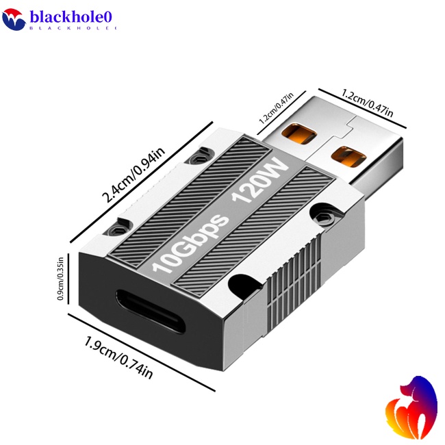 Đầu Chuyển Đổi Type-c Sang Usb 120w 10gbps Sạc Nhanh Cho Điện Thoại / Máy Tính Bảng Hubs