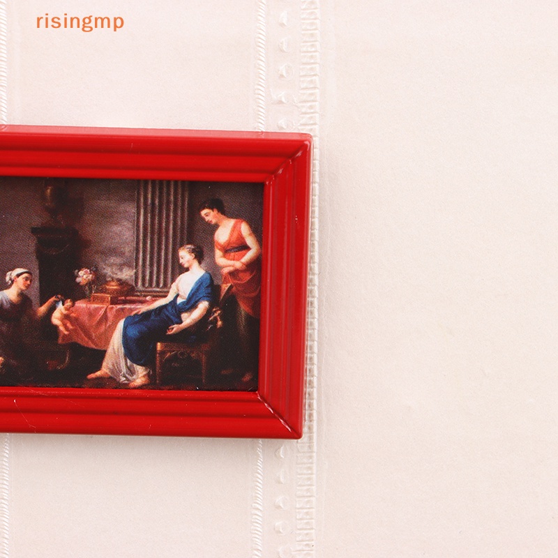 Khung Tranh Sơn Dầu Mini Tỉ Lệ 1 / 12 Trang Trí Nhà Búp Bê